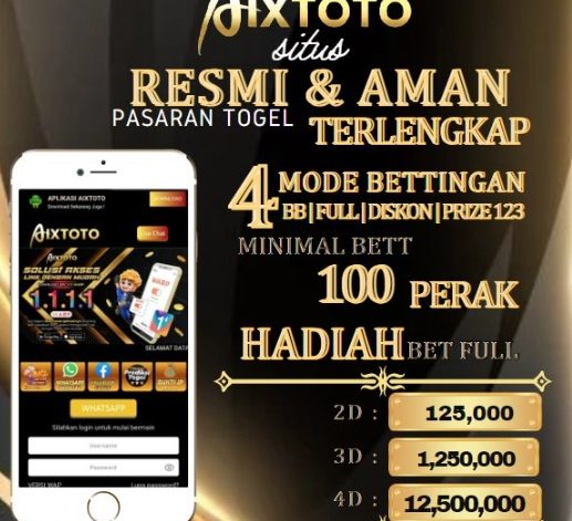 Situs Resmi Aixtoto Aman dan Terpercaya 2024